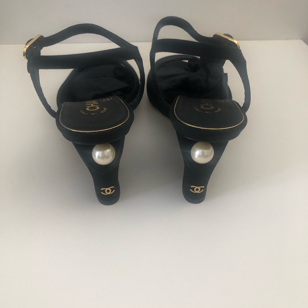 Chanel wedge shoes
